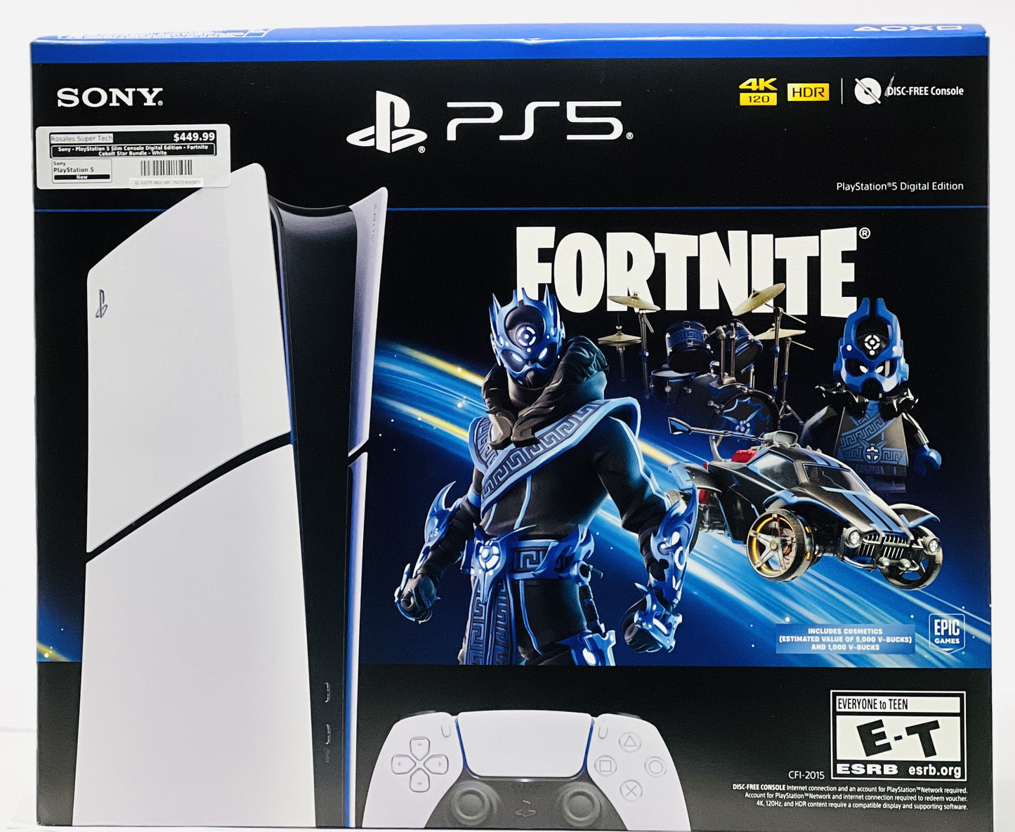PlayStation 5 Slim Digital - Fortnite Cobalt Star Bundle