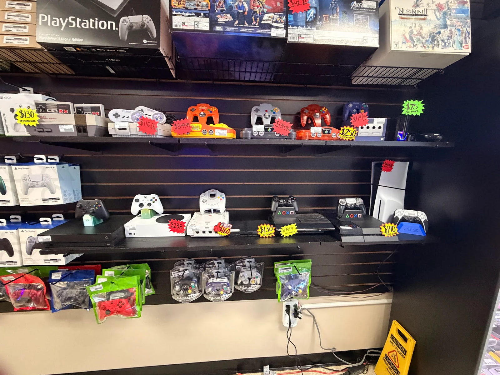 Turn games and consoles into cash or store credit.