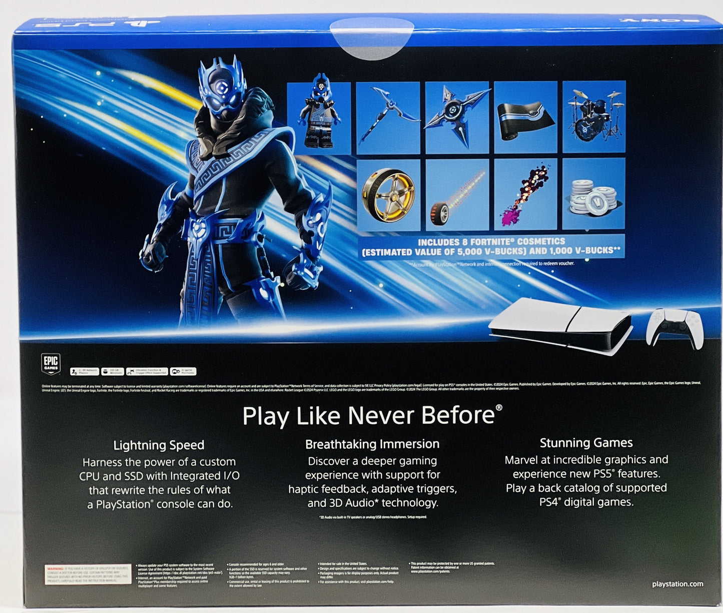 PlayStation 5 Slim Digital - Fortnite Cobalt Star Bundle