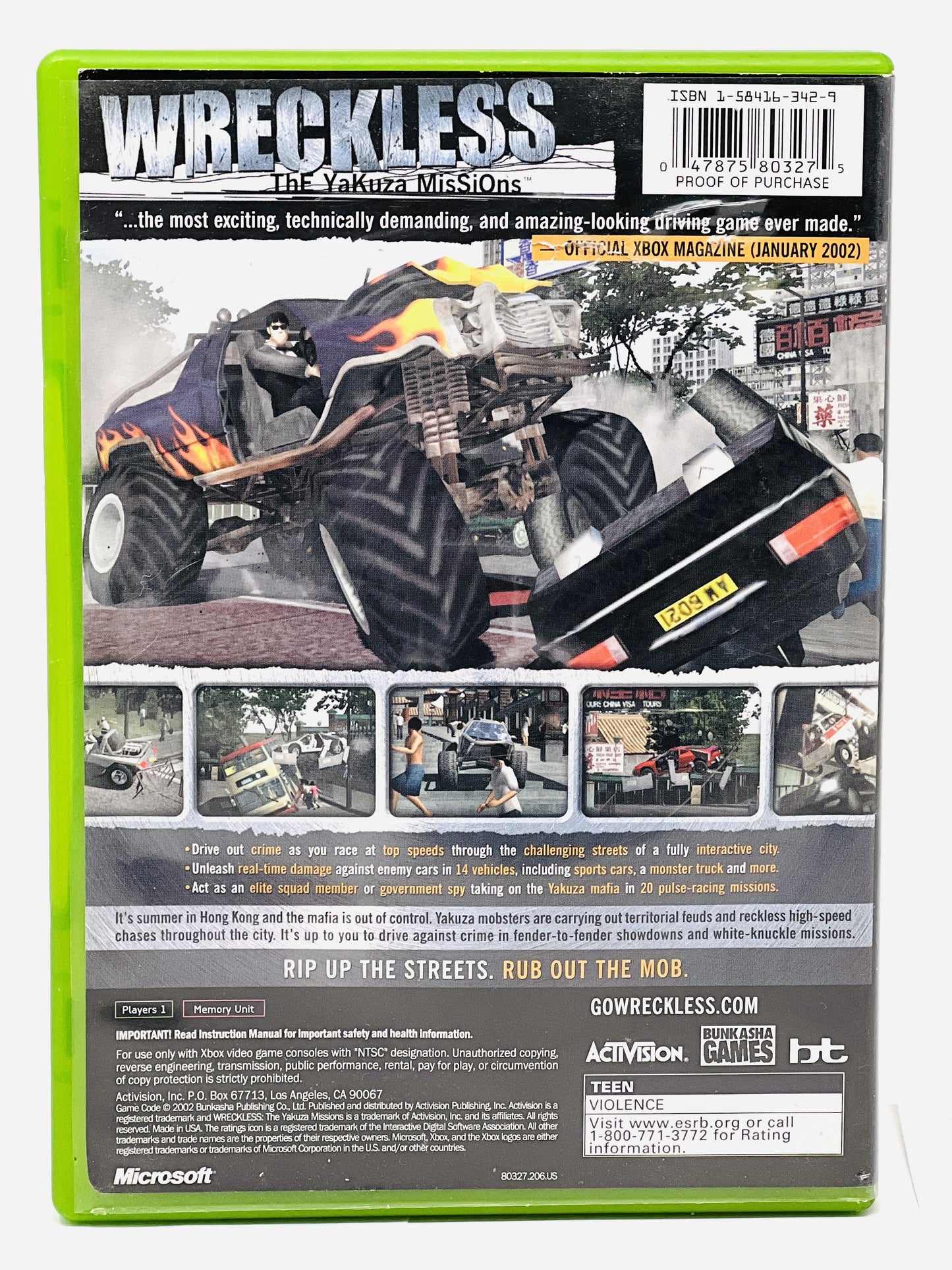 Wreckless Yakuza Missions