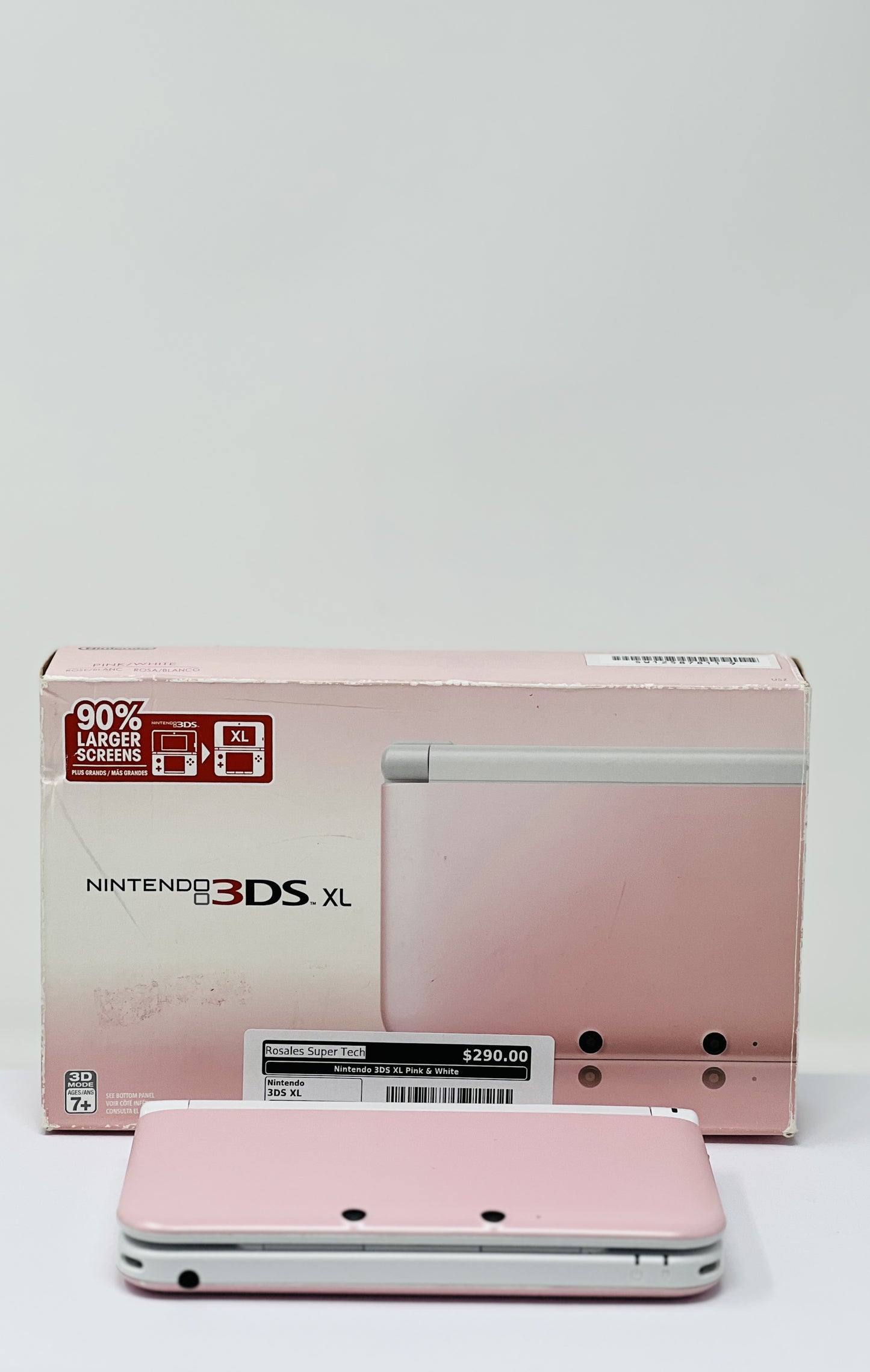 Nintendo 3DS XL Pink & White