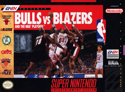 Rosales Super Tech - Bulls Vs Blazers and the NBA Playoffs - Video Game - Super Nintendo