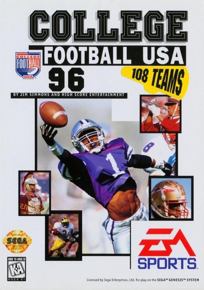 College Football USA 96 - Sega Genesis