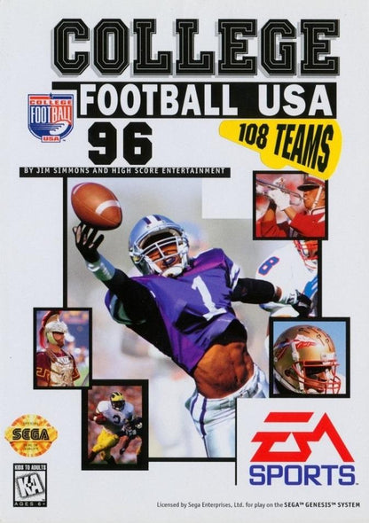 College Football USA 96 - Sega Genesis
