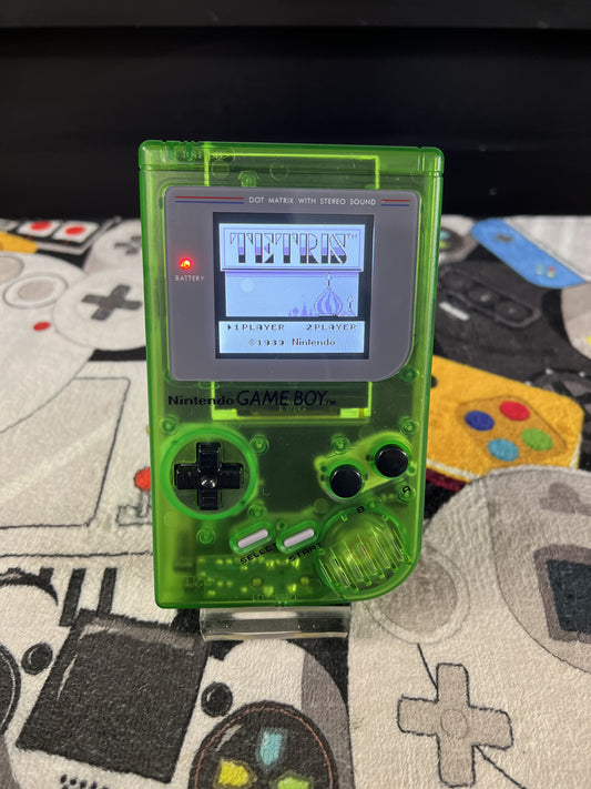 Nintendo Game Boy Original - Green - New Housing w / IPS Screen