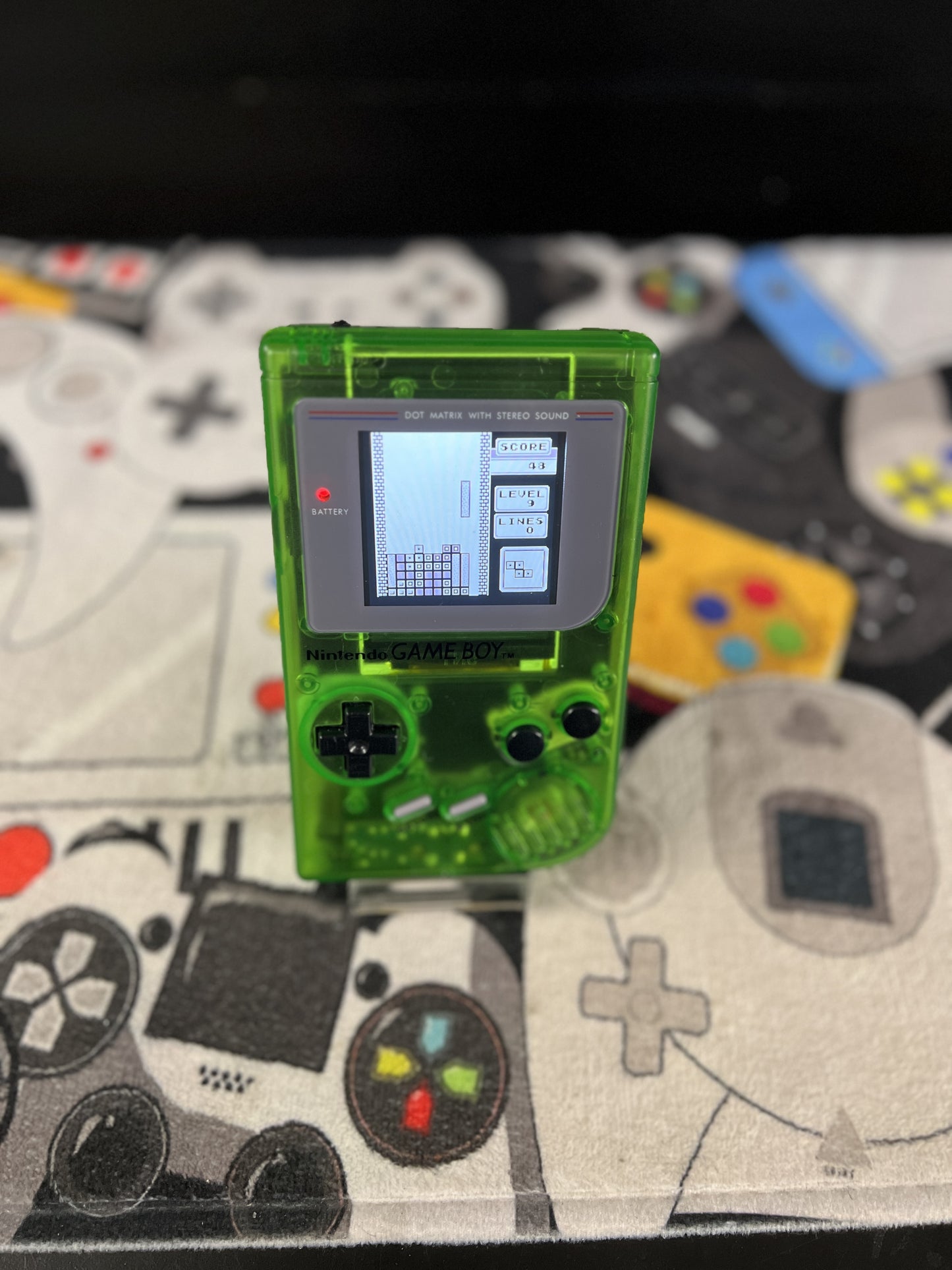 Nintendo Game Boy Original - Green - New Housing w / IPS Screen