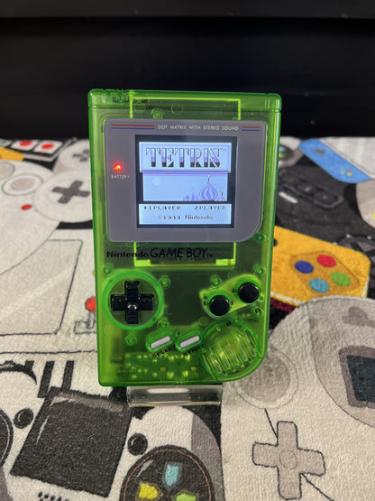 Nintendo Game Boy Original - Green - New Housing w / IPS Screen