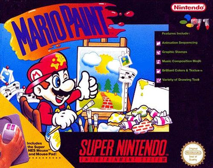 Rosales Super Tech - Mario Paint [Mouse Bundle] - Video Game - Super Nintendo