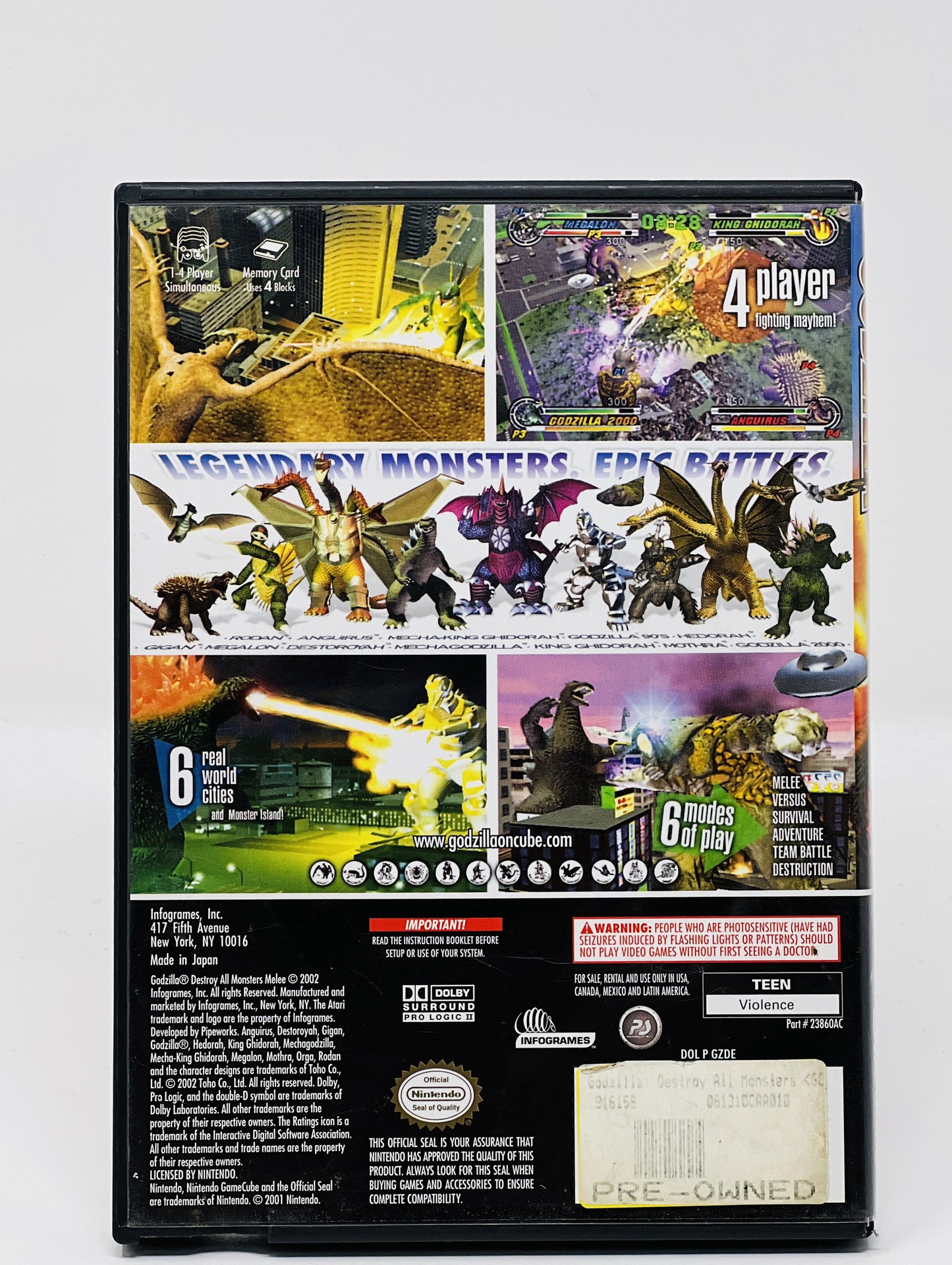 Godzilla Destroy All Monsters Melee