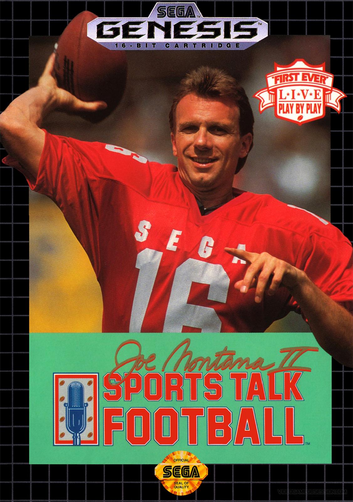 Rosales Super Tech - Joe Montana II Sports Talk Football - Video Game - Sega Genesis